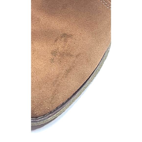 Lands End Charles short cognac brown snow boots women's 8 NIB suede leather - Picture 6 of 11